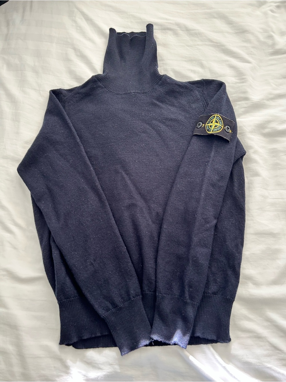 Stone Island Dark Navy Turtleneck Sweater